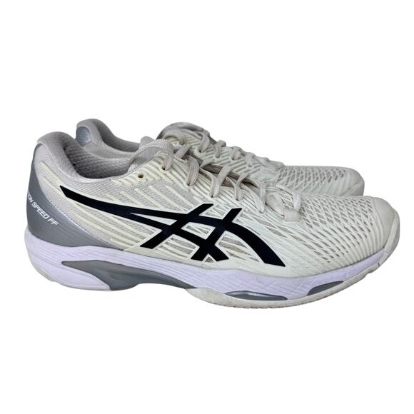 Asics Solution Speed FF 2 Tennis Pickleball Womens Size 8 White Lace Up 1042A136 - Picture 1 of 10